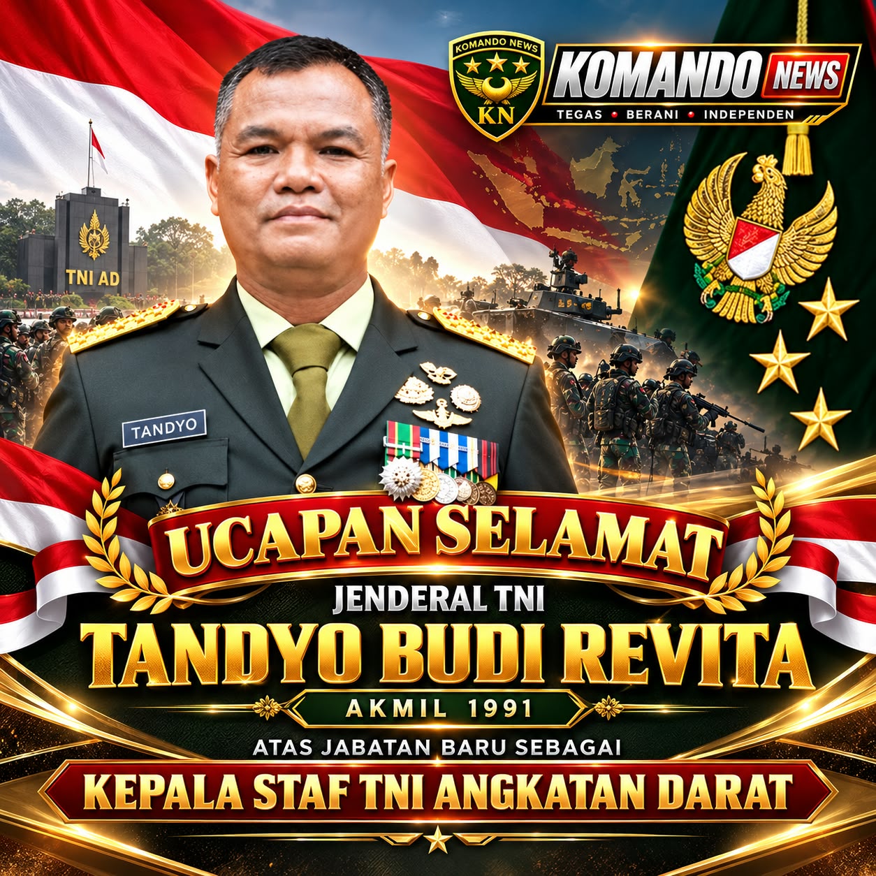JENDRAL TNI TANDYO BUDI REVITA = KASAD TNI AD
