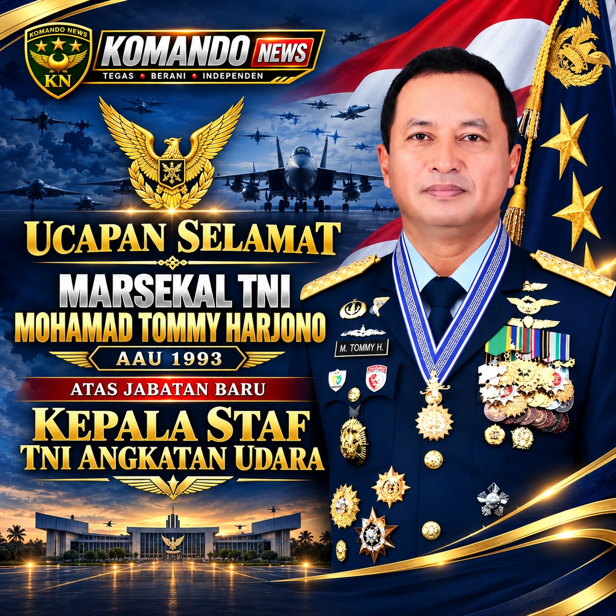MARSEKAL TNI MOHAMMAD TOMMY HARJONO = KASAU
